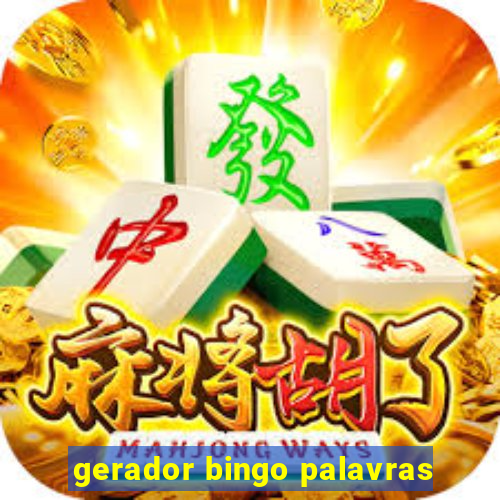 gerador bingo palavras